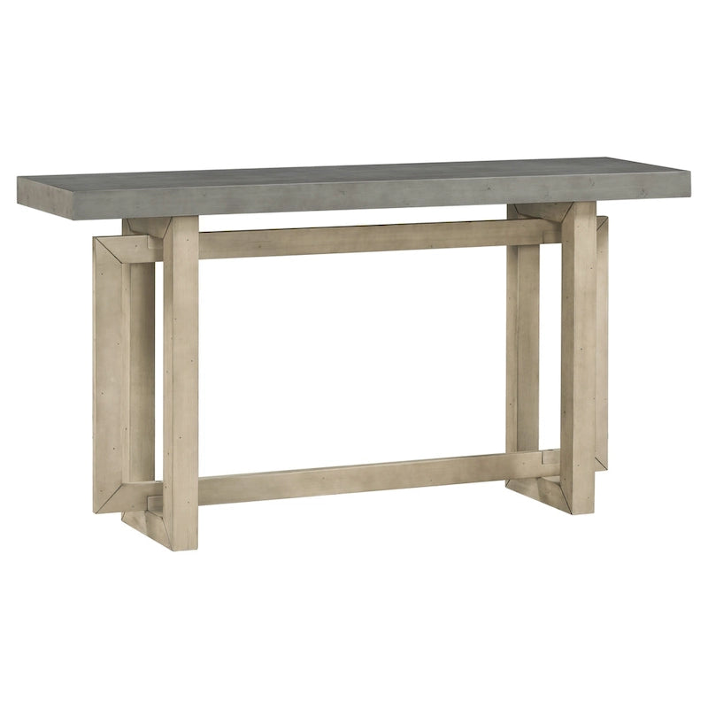 Minimalist Extra Long Entryway Table with Wood Top