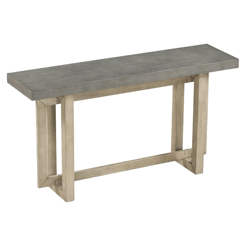 Minimalist Extra Long Entryway Table with Wood Top
