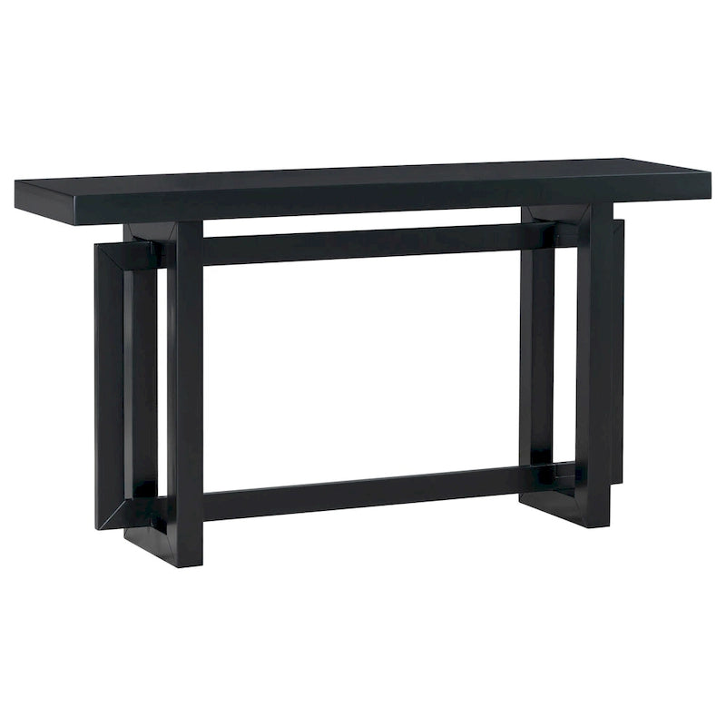 Minimalist Extra Long Entryway Table with Wood Top