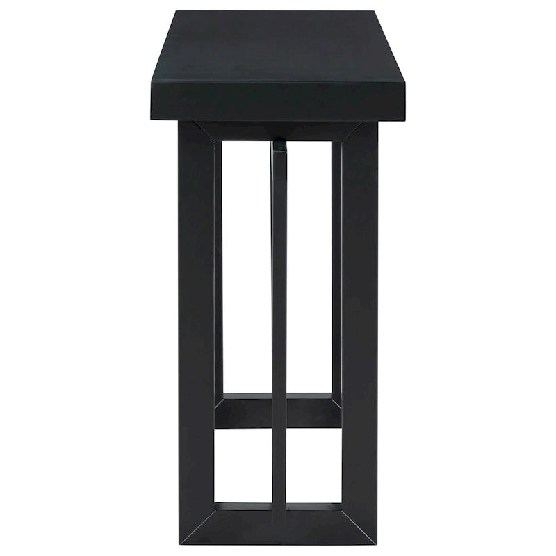 Minimalist Extra Long Entryway Table with Wood Top
