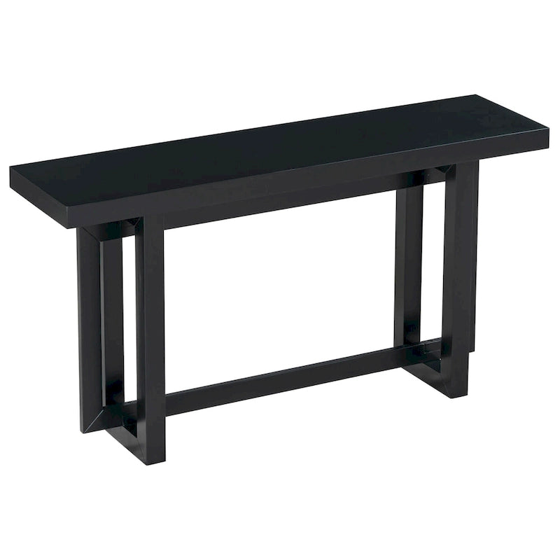Minimalist Extra Long Entryway Table with Wood Top
