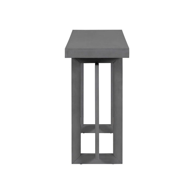 Minimalist Extra Long Entryway Table with Wood Top