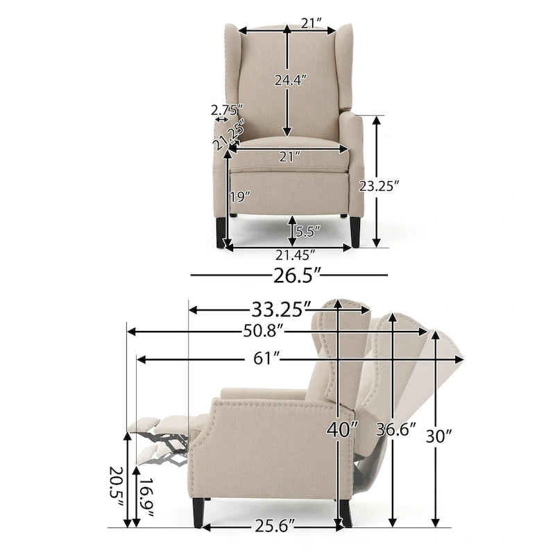 Traditional Recliner, Stylish And Comfortable Chiar