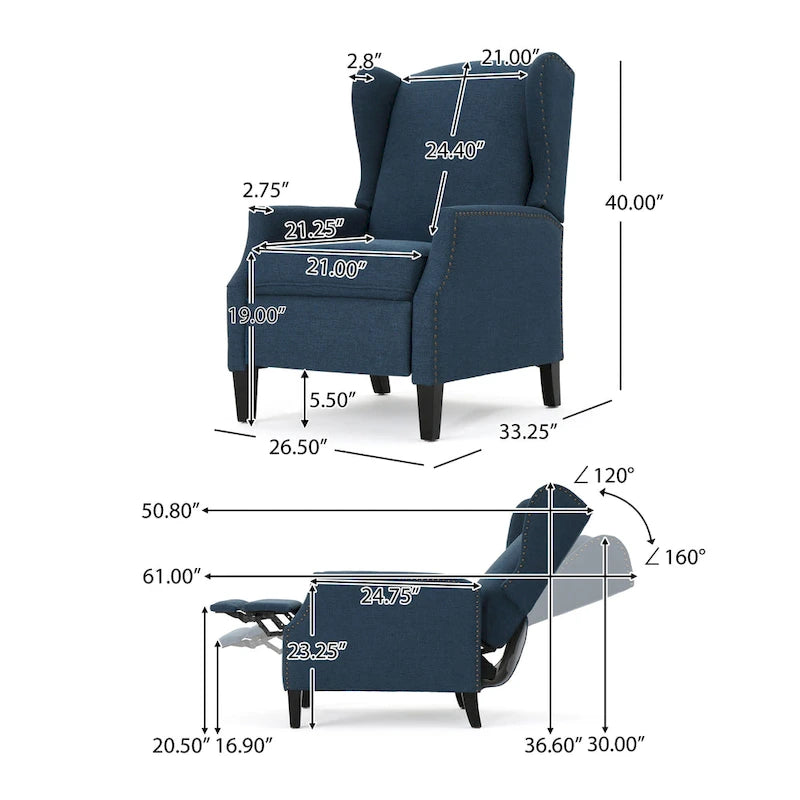 Traditional Recliner, Stylish And Comfortable Chiar