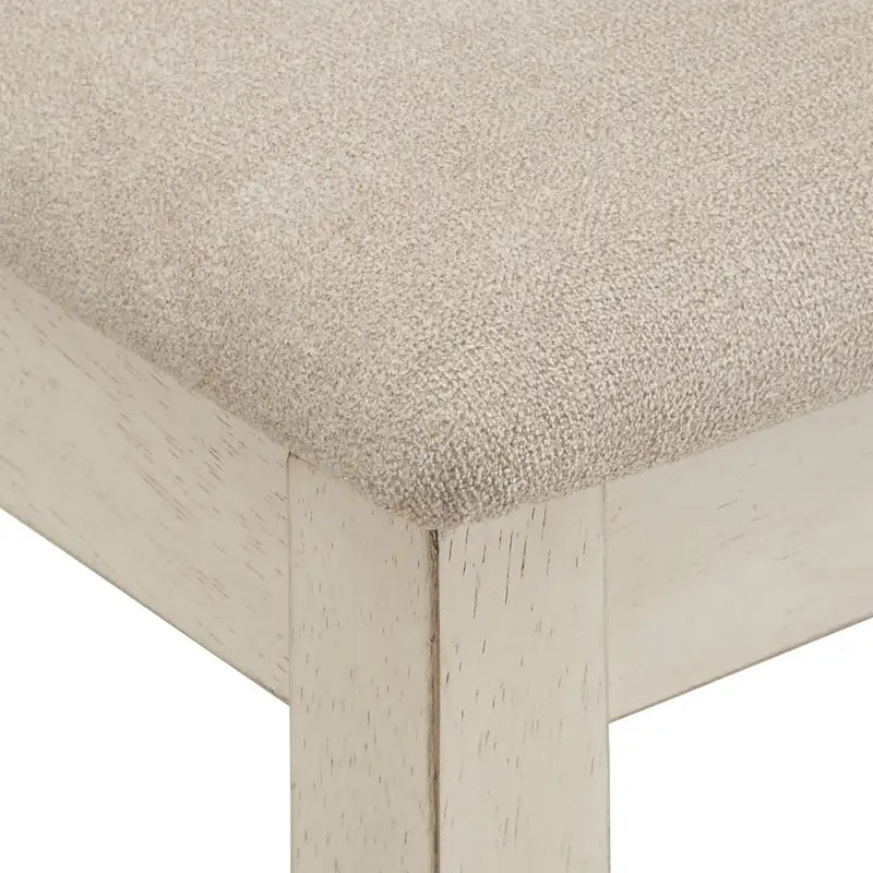 Wood finish Double Cross Back Sand Fabric Dining Chair (Set of 2)