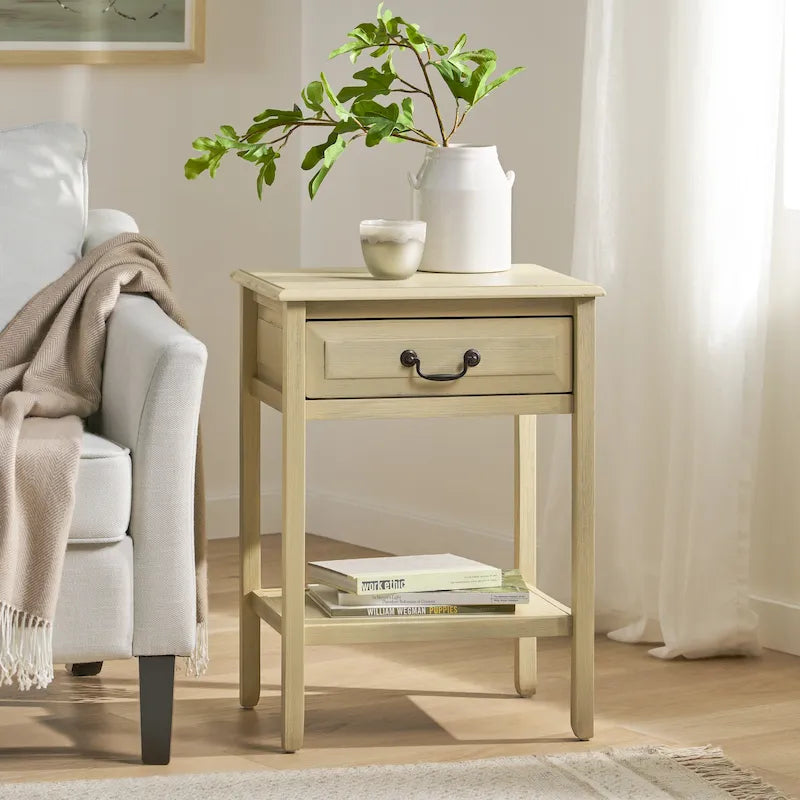 Acacia Wood Accent Table