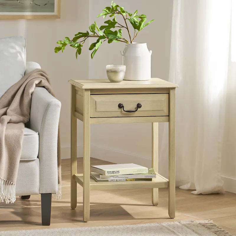 Acacia Wood Accent Table