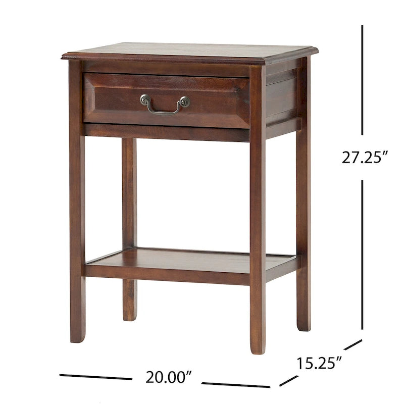 Acacia Wood Accent Table