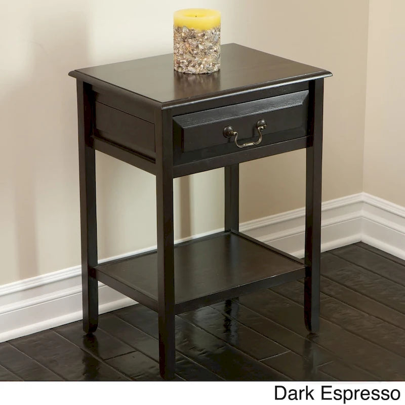 Acacia Wood Accent Table