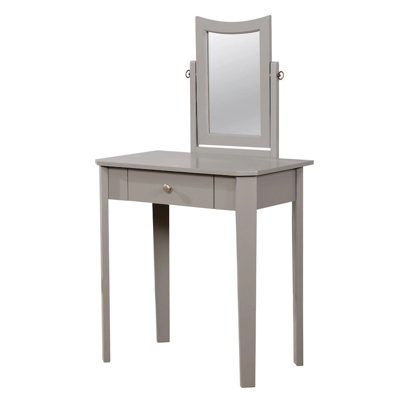 Contemporary Solid Wood 1-Drawer 3-Piece Makeup Vanity Set
