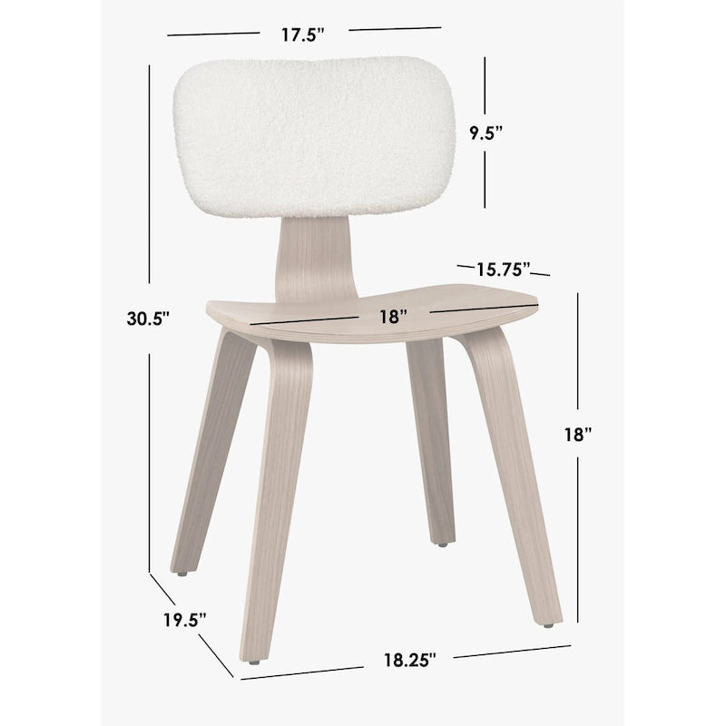 Mid-Century Modern Dining Chairs (Set of 2)