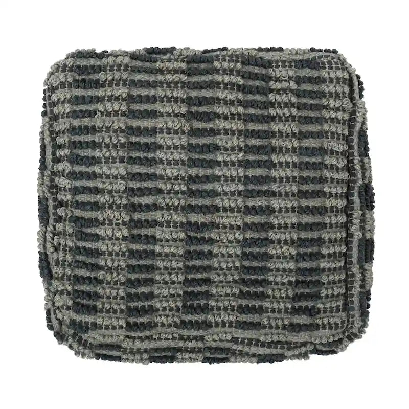 Boho Fabric Cube Pouf