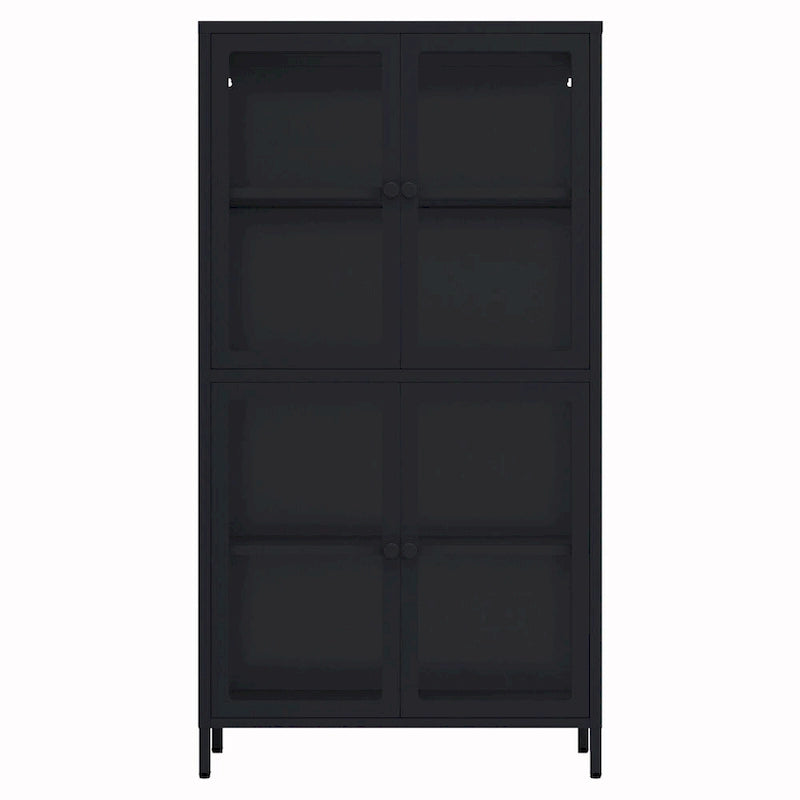 Four Glass Door Storage Cabinet