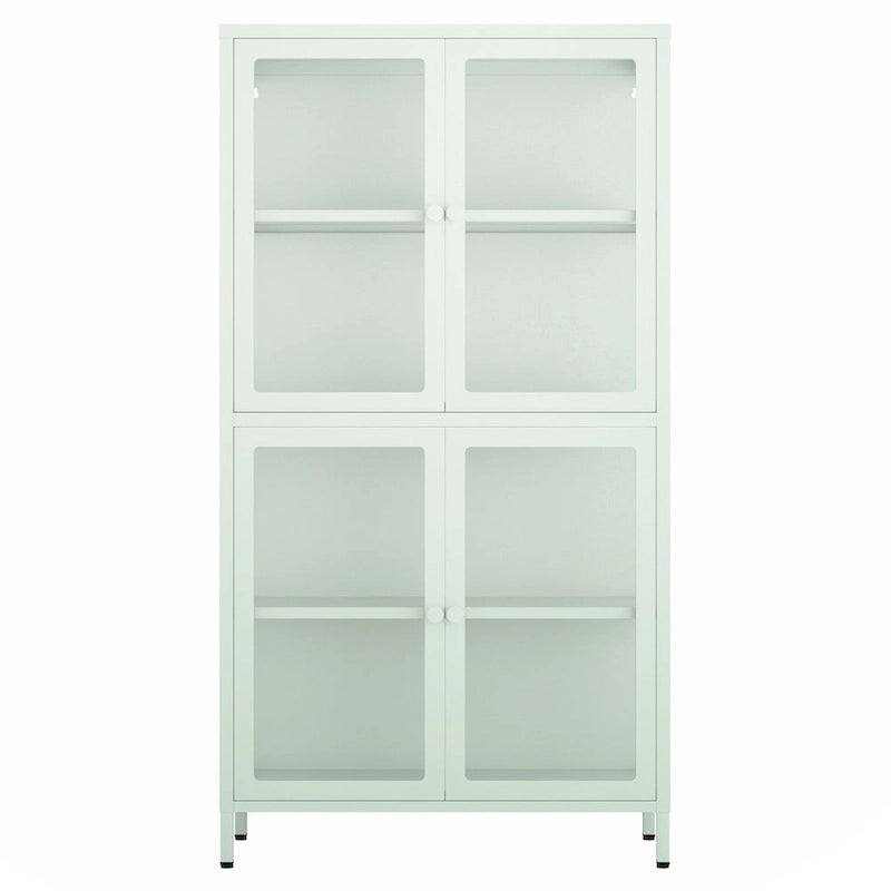 Four Glass Door Storage Cabinet