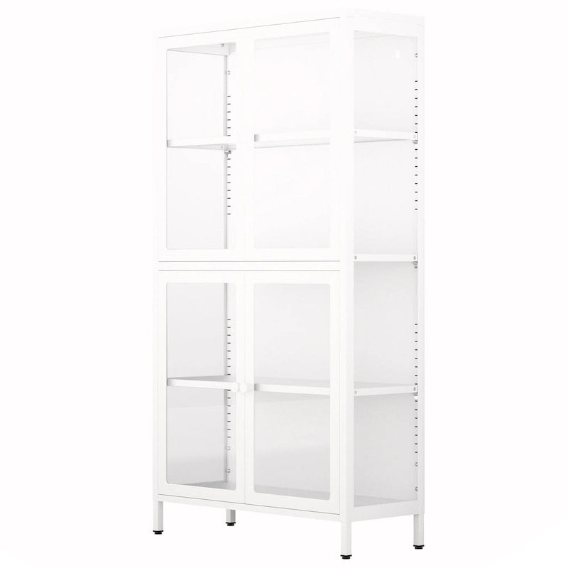 Four Glass Door Storage Cabinet