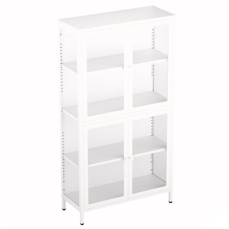 Four Glass Door Storage Cabinet
