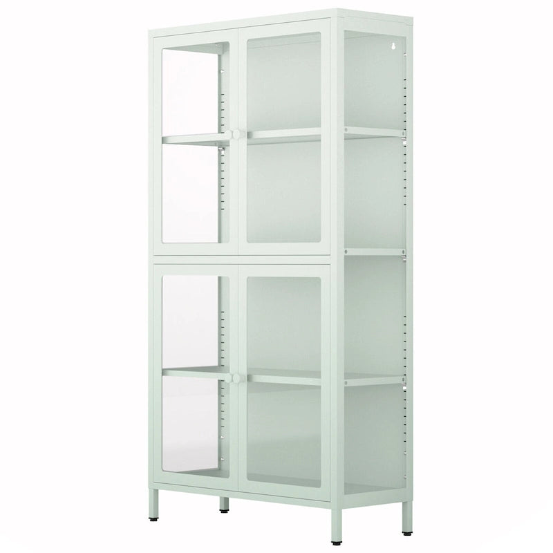Four Glass Door Storage Cabinet