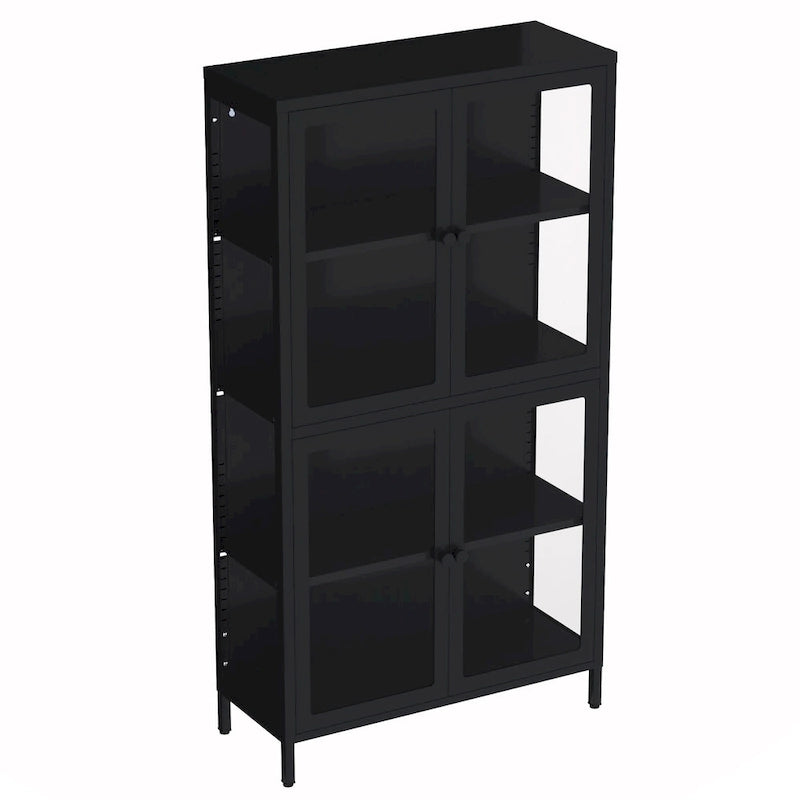 Four Glass Door Storage Cabinet