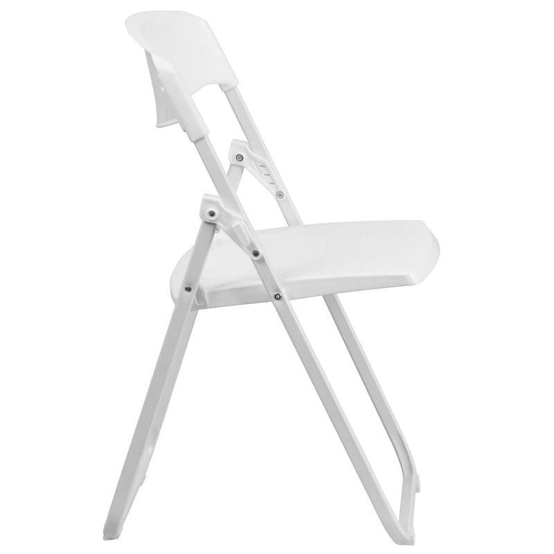 2 Pack 500 lb. Capacity Heavy Duty Plastic Folding Chair