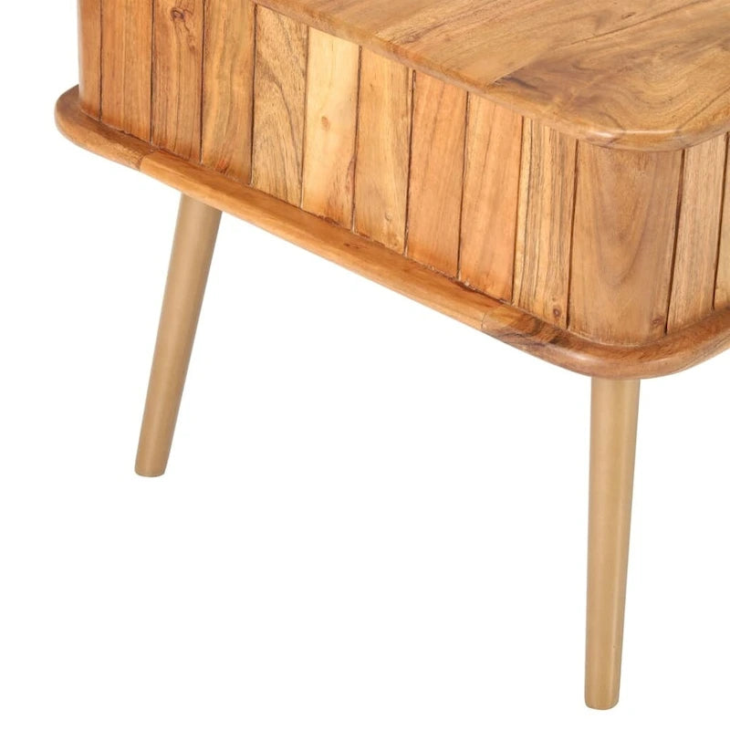 Coffee Table 39.4x19.7x15.7 Solid Acacia Wood