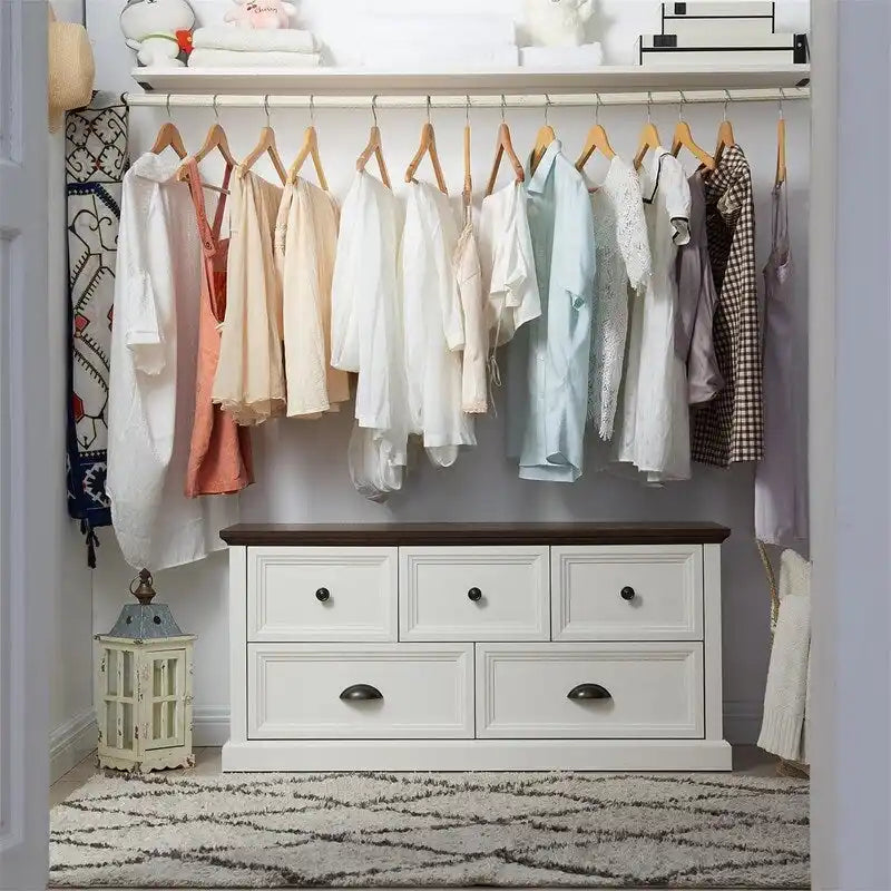 Storage Closet Bench - 15.86D x 45W x 21.14H