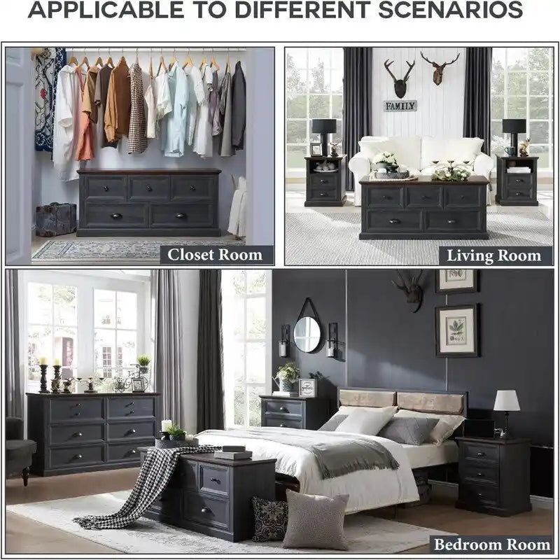 Storage Closet Bench - 15.86D x 45W x 21.14H