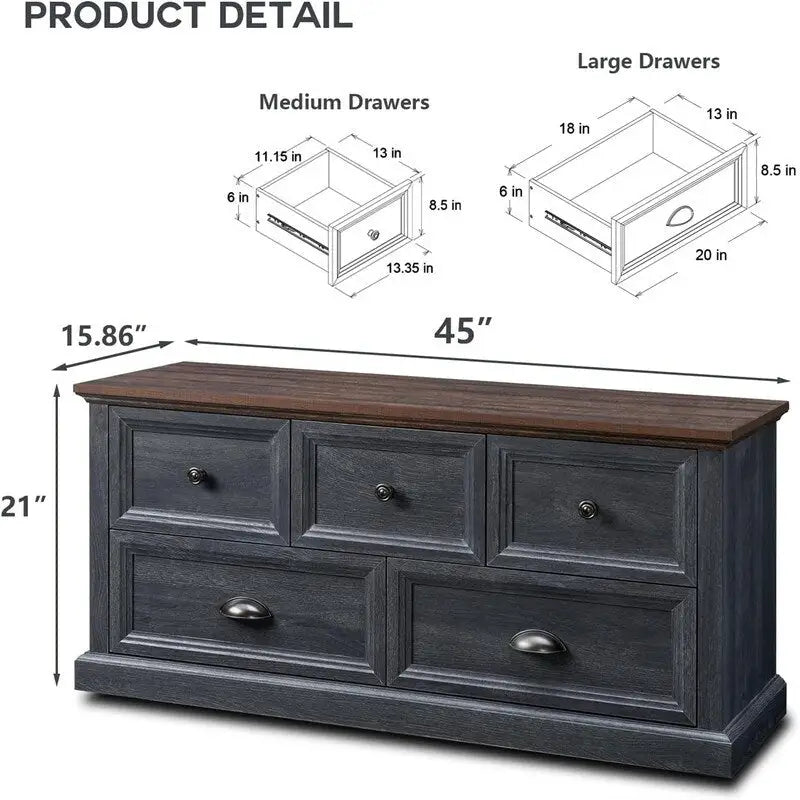 Storage Closet Bench - 15.86D x 45W x 21.14H