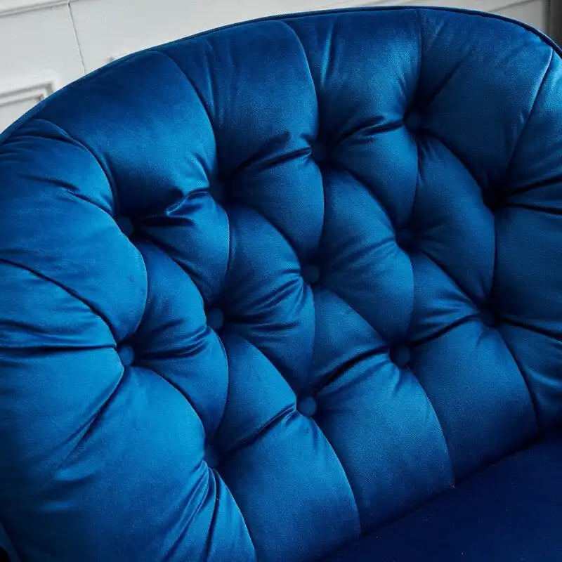 Swivel Leisure chair lounge chair velvet with ottoman