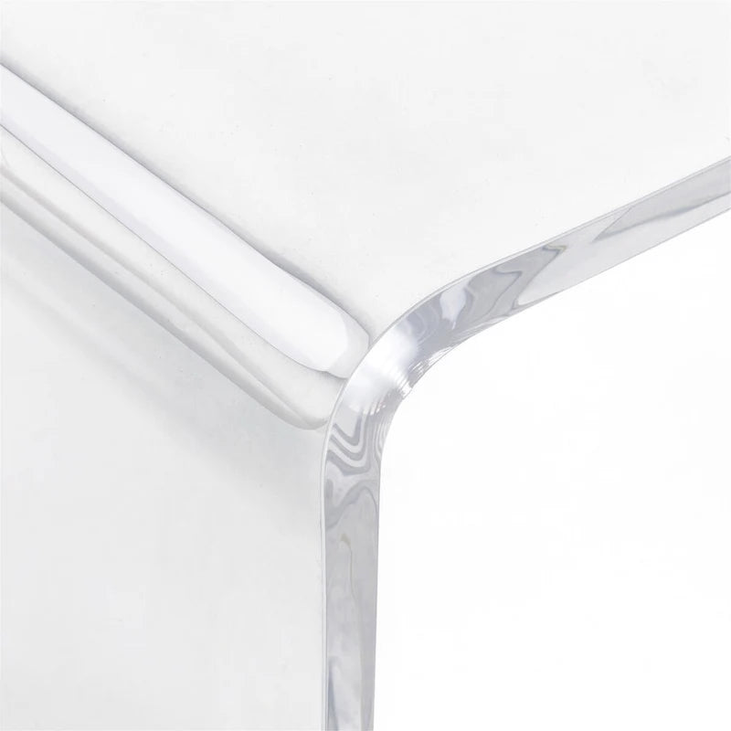 Rectangle All Acrylic 15mm Thick Waterfall Coffee Table