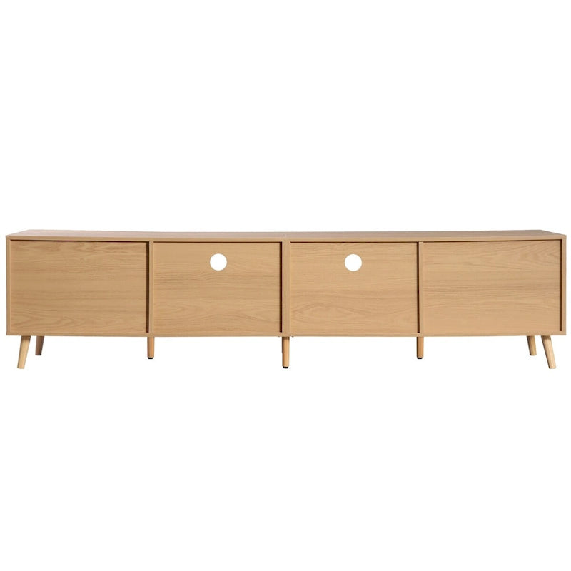 Rattan TV Stand for TVs up to 85
