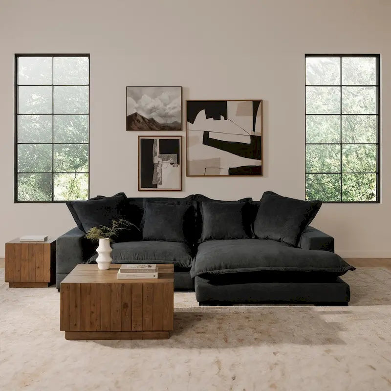 Square Wooden Coffee Table, Brown - 31.5 X 31.5 X 16
