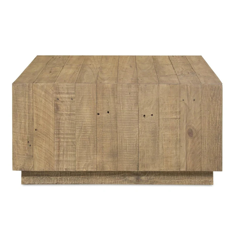 Square Wooden Coffee Table, Brown - 31.5 X 31.5 X 16
