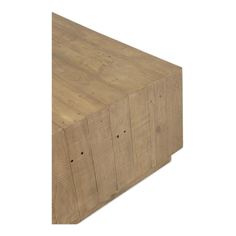 Square Wooden Coffee Table, Brown - 31.5 X 31.5 X 16