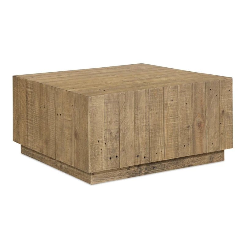 Square Wooden Coffee Table, Brown - 31.5 X 31.5 X 16